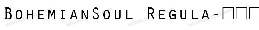 BohemianSoul Regula字体转换